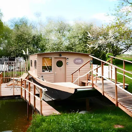 Toue Cabanee Au Bord D'un Etang